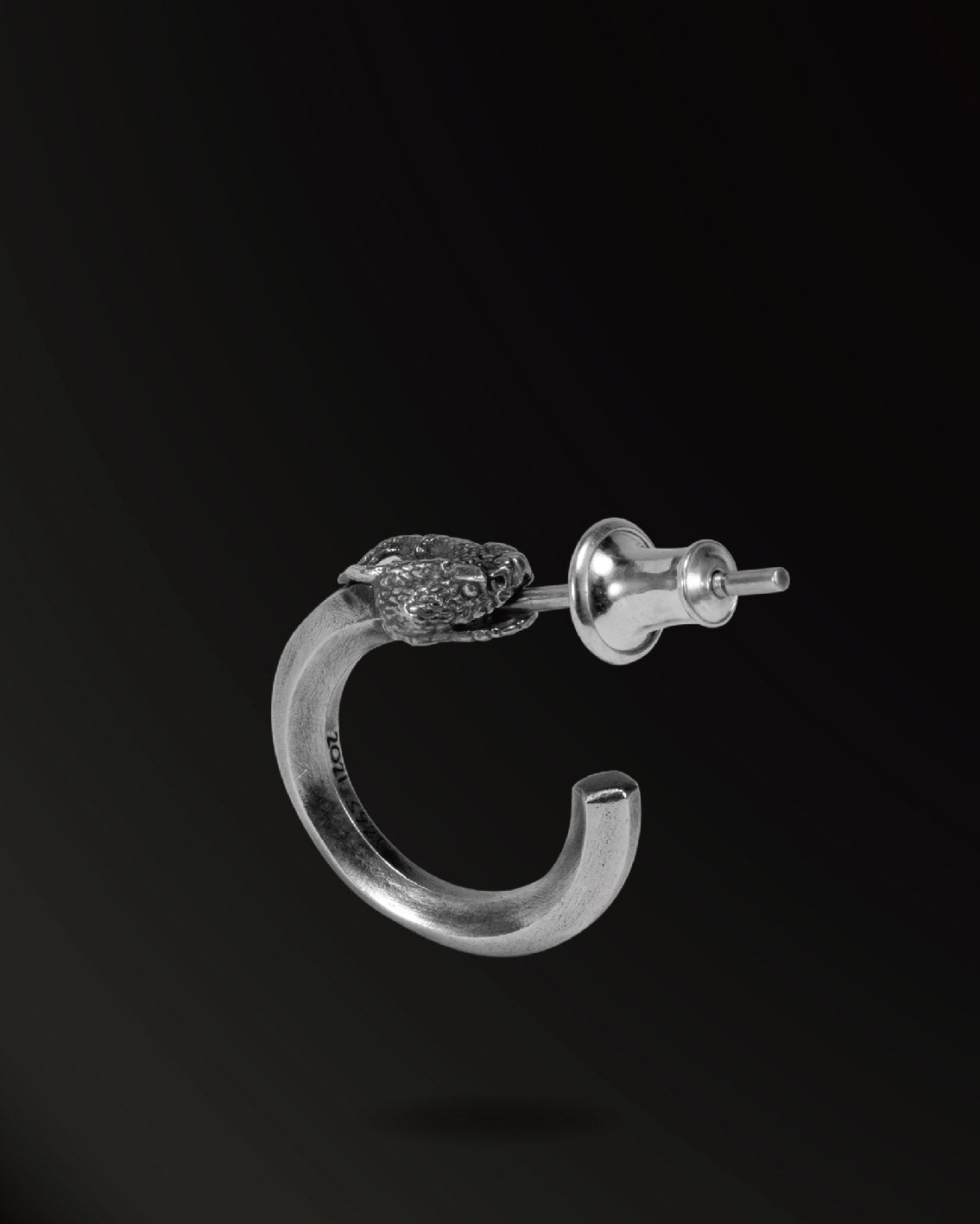 WUYIN_ Chaos Serpent Earring in 925 Silver