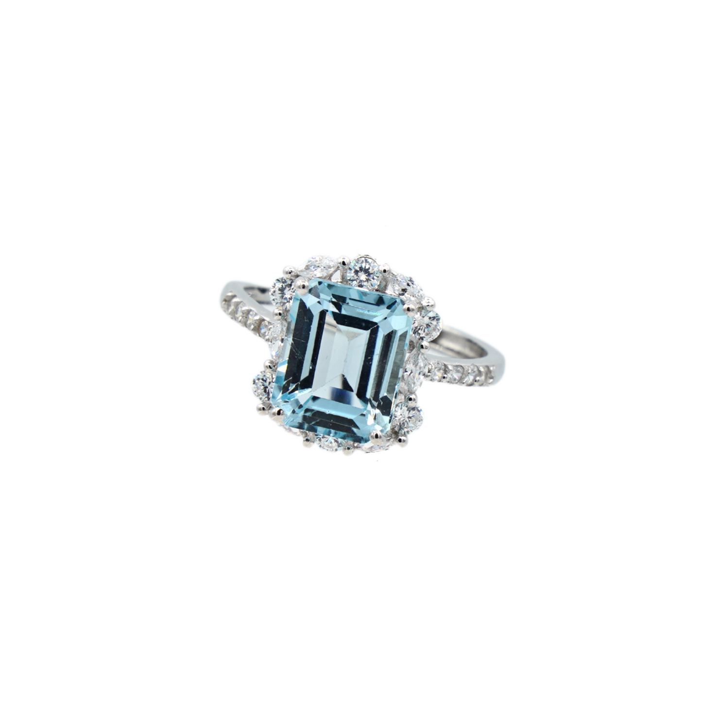 Shiny shiny _ Fairy (Emerald Cut Topaz Zircon Ring)