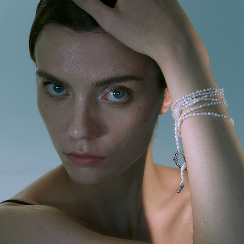 Pearlona_ long seed pearl multipurpose necklace