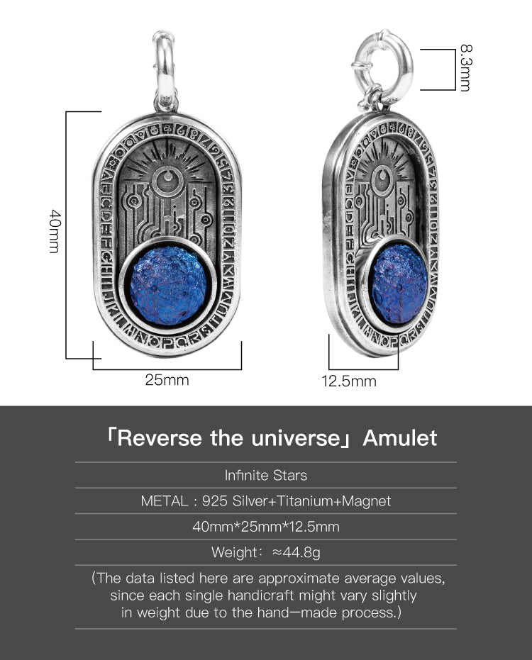 WUYIN_ Reverse the universe Amulet in 925 Silver