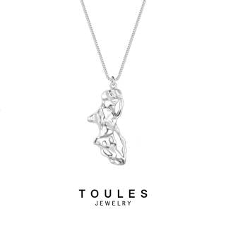 TOULES_Falling leaf pendant necklace