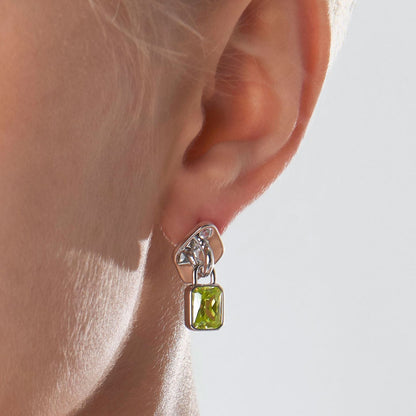 Triple Tipsy Secret Collection / Small Lock Earrings