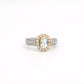 Shiny shiny_ Ocean Oval Cut Aquamarine Zirconia Ring