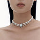 BOONEE _ Opal Garden Collection - Double layer pearl necklace