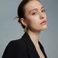 ZIVGREY_Large fan-shaped gold earrings