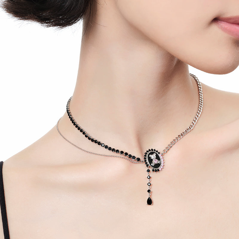 Meililove - Guardian Sweetheart Multi-Layered Necklace