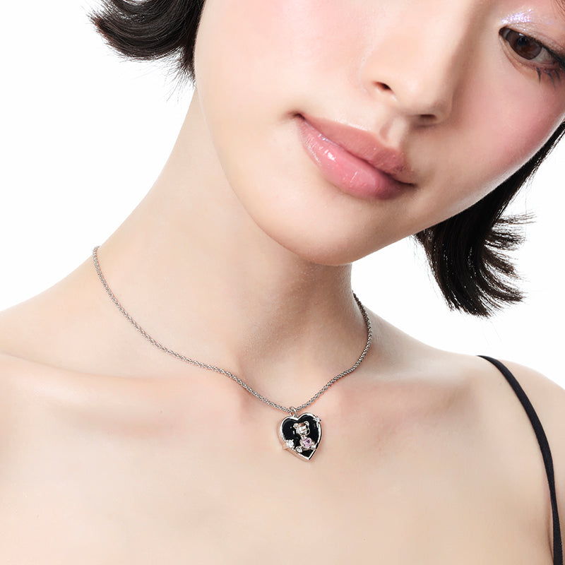 Meililove - Guardian Sweetheart loveheart necklace