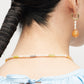 METOO_ pillar stone and pearl necklace