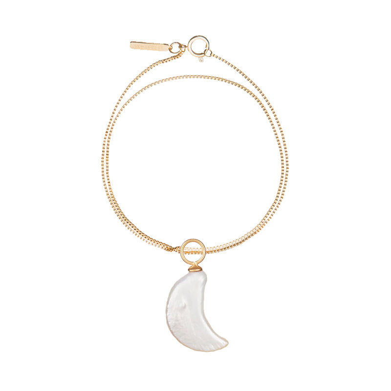 Pearlona_baroque pearl gold pendant