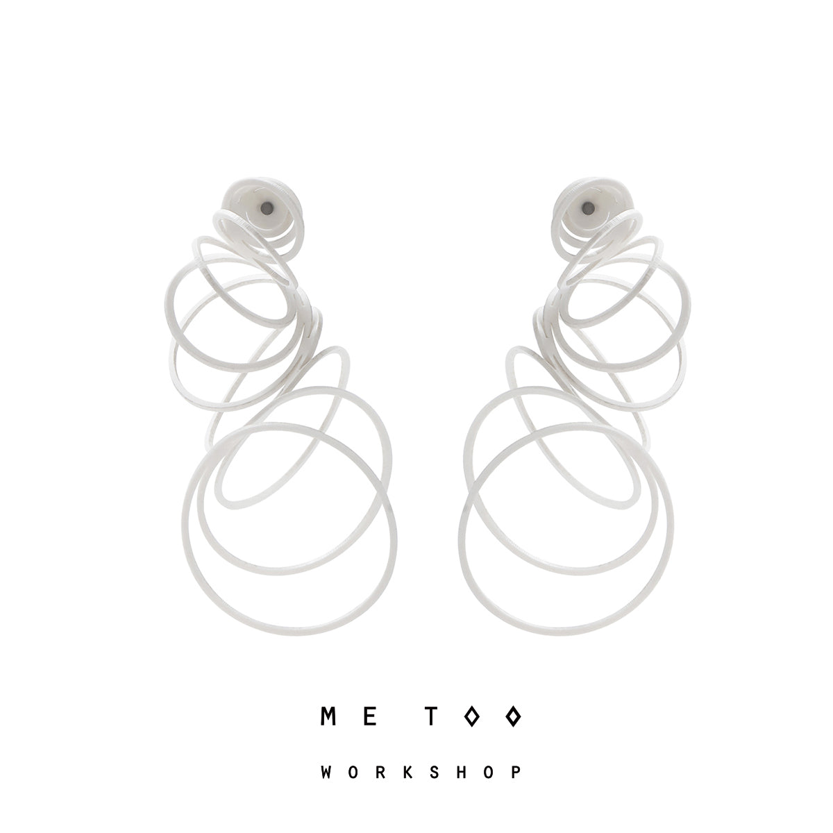 METOO_Round spiral earrings