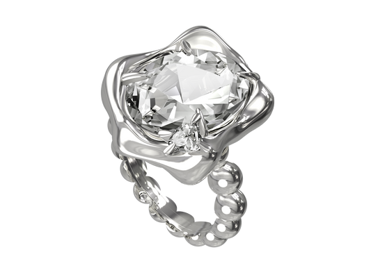 BOONEE _ Illusion Series Oval Zirconia Ring